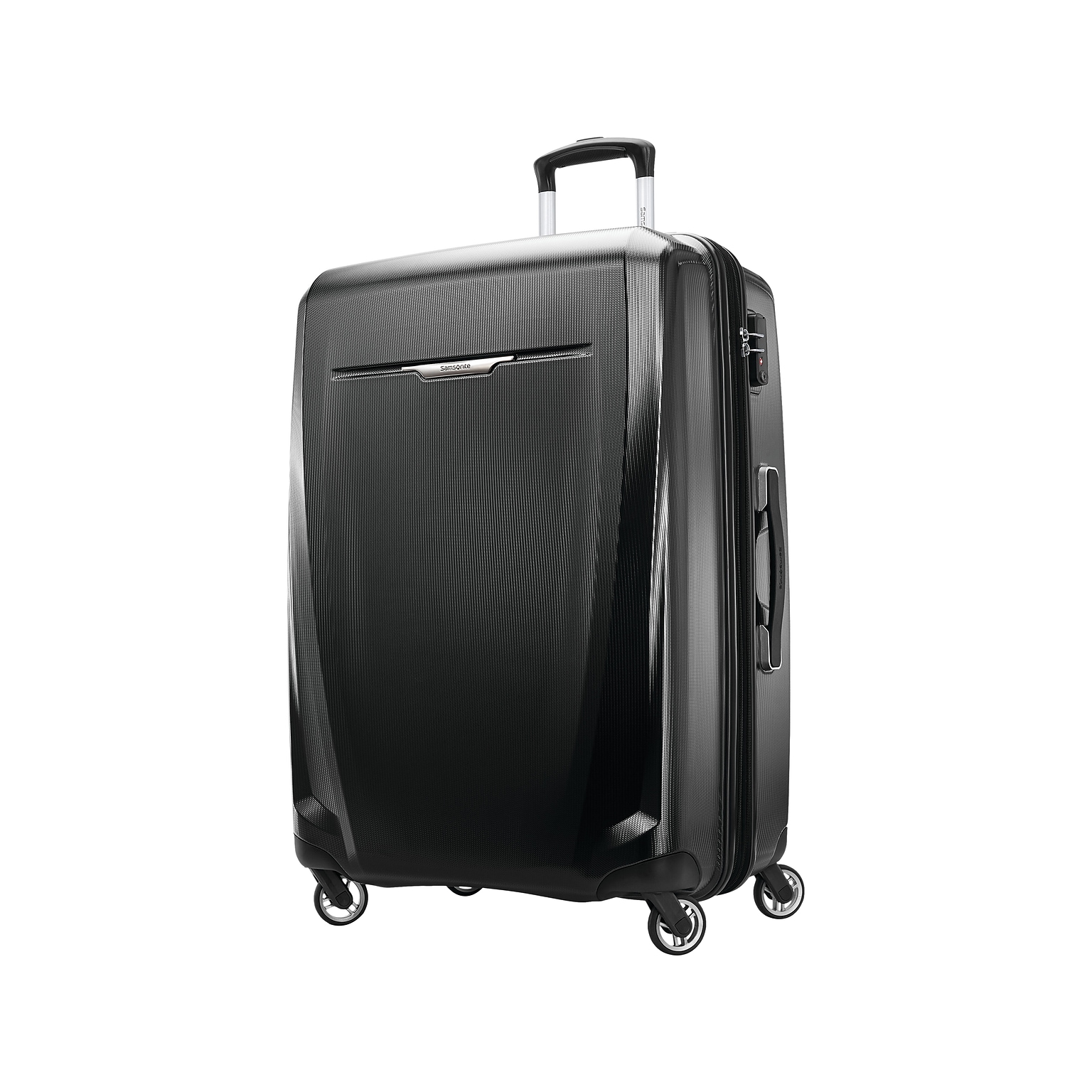 Samsonite Winfield 3 DLX Polycarbonate 4-Wheel Spinner Luggage, Black (120754-1041)
