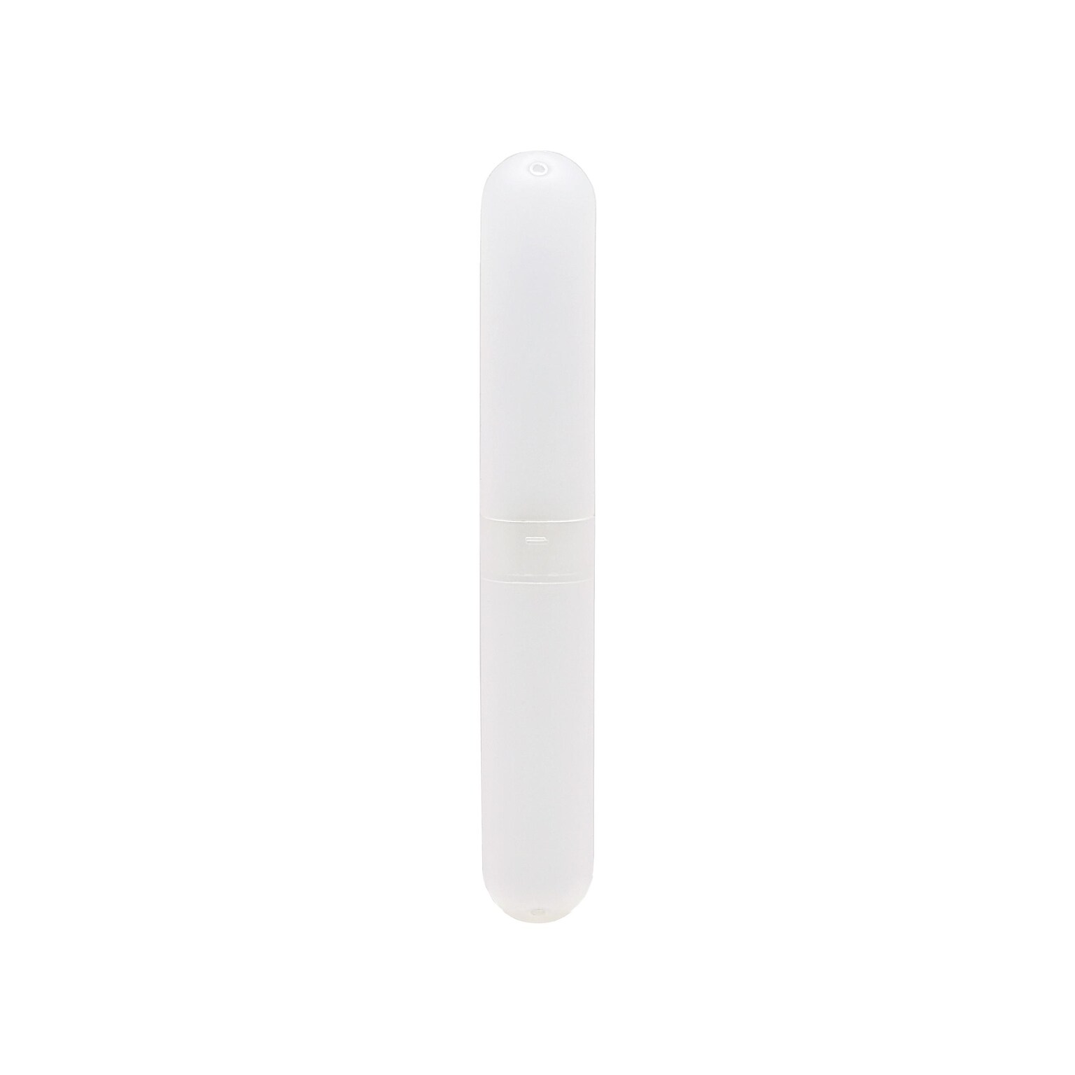 Excello Global Products Plastic Travel Toothbrush Case, White (SPLS-TRVL-0009)