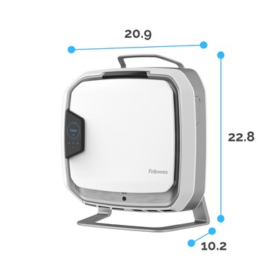 Fellowes Array AS1 True HEPA Floor-Standing Air Purifier, 5-Speed, White (5884201)