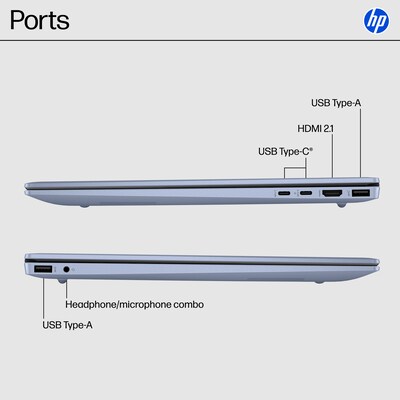 HP OmniBook 5 16" 2K Laptop, CoPilot+ PC, AMD Ryzen AI 7 350, 16GB RAM, 1TB SSD, +16.75 hours battery, Windows 11 Home