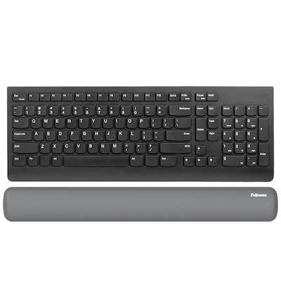 Fellowes Breyta Silicone Keyboard Wrist Rest, Gray (100145416)