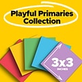 Post-it Super Sticky Notes, 3 x 3, Playful Primaries Collection, 45 Sheet/Pad, 5 Pads/Pack (3321-5