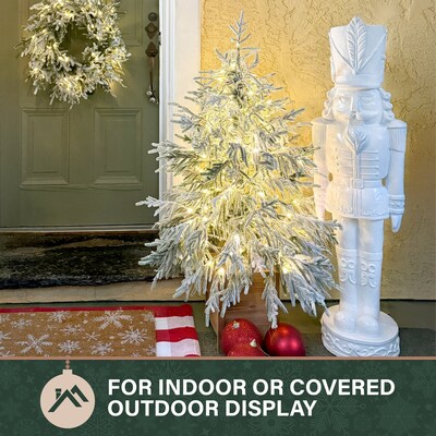 Fraser Hill Farm 4' Real Feel Pre-Lit Artificial Christmas Trees, 150Lights (FFRF048P-5MSN)