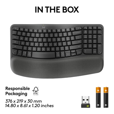 Logitech Ergo Series Wave Keys For Business Ergonomic Keyboard (920-012058)