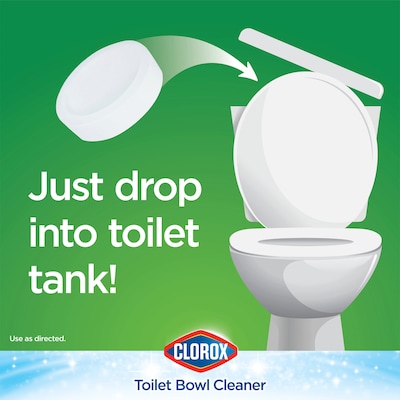 Clorox Ultra Clean Toilet Tablets Bleach, 3.5 oz., 2/Pack, 6 Packs/Carton (30024CT)