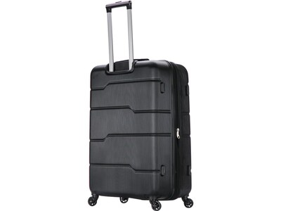 DUKAP Rodez 28" Hardside Suitcase, 4-Wheeled Spinner, TSA Checkpoint Friendly, Black (DKROD00L-BLK)