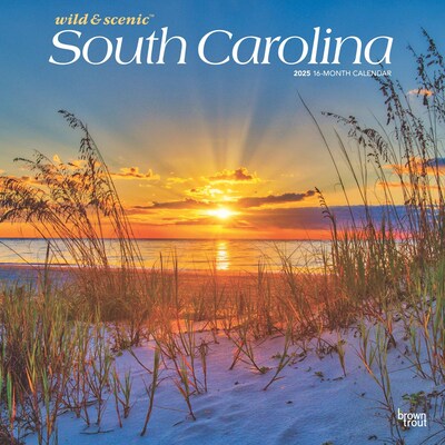 2025 BrownTrout South Carolina Wild & Scenic 12 x 12 Monthly Square Wall Calendar (9781975475710)