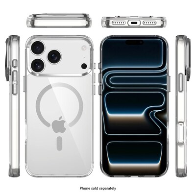 SaharaCase Venture Series Kickstand MagSafe Phone Case for iPhone 17 Pro, Shock Absorbing, Clear (CP00979)