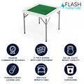 Flash Furniture Silas Folding Table, 34.5 x 34.5, Green/White (DADMJZ88)