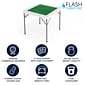 Flash Furniture Silas Folding Table, 34.5" x 34.5", Green/White (DADMJZ88)