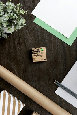 Scotch Magic Greener Invisible Tape Refill, 3/4" x 25 yds., 10 Rolls (812-10P)