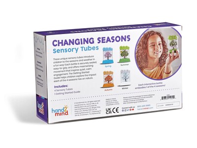 hand2mind Changing Seasons Sensory Tubes, Assorted Colors, 4/Set (95385)