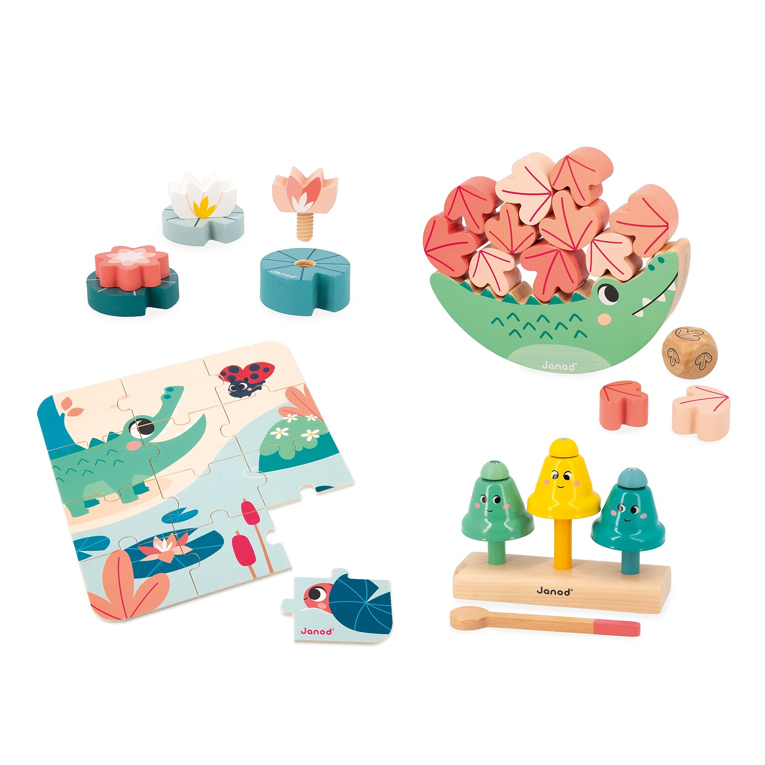 Janod Developmental Activity Box, Multicolored (J04065)