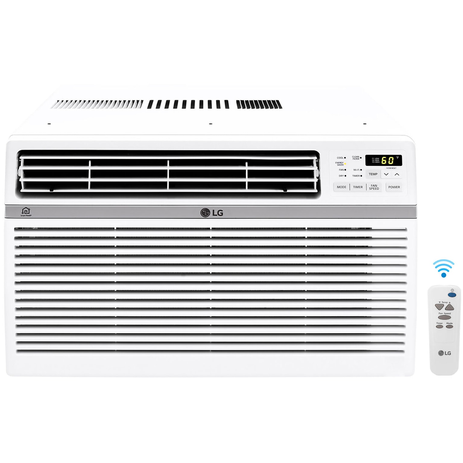 LG Electronics 18,000 BTU Window Smart Air Conditioner with Remote, White ( LW1821ERSM)