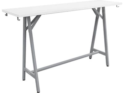 Safco Spark Teaming Table, 20 x 72, Designer White (SPK7220SLDSWT)