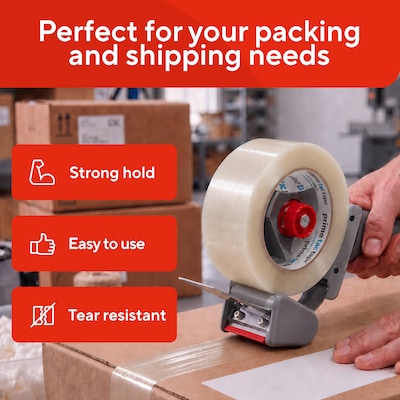 Staples Industrial Packing Tape, 3” x 110 Yards, 1.8 Mil — 24/Carton (24330715)