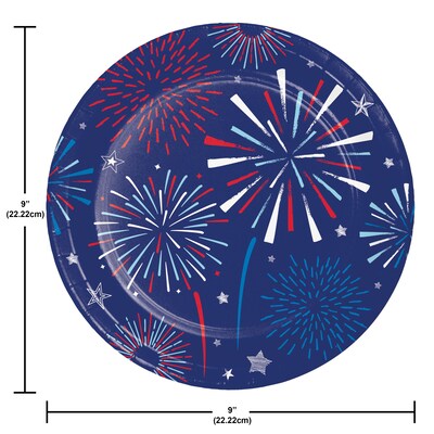 Creative Converting Patriotic Party Tableware and Decor Kit, Serves 8 (DTC8655E4A)
