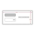 ComplyRight Moistenable Glue Security Tinted Double-Window Tax Envelopes, 3 7/8 x 8 3/8, 50/Pack (