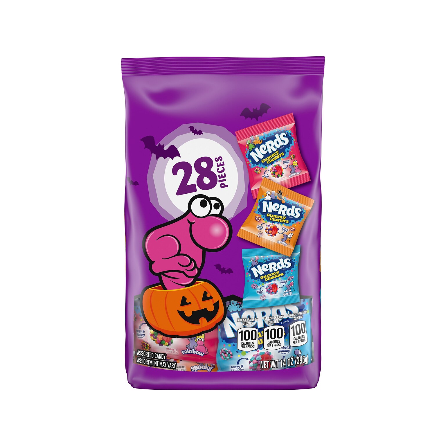 Nerds Gummy Clusters Variety Pack, Assorted Flavors, 14 oz., 28 Bags/Pack(08599)