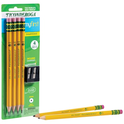 Dixon Ticonderogo #2 Presharpened Pencils, 10-count, Pencils, Erasers &  Sharpeners