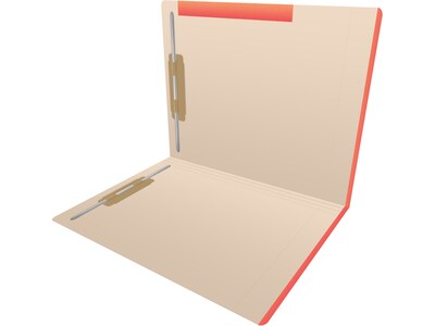 Medical Arts Press Reinforced Top Tab File Folder, Full-Cut, Letter Size, Manila/Orange, 50/Box (S-0