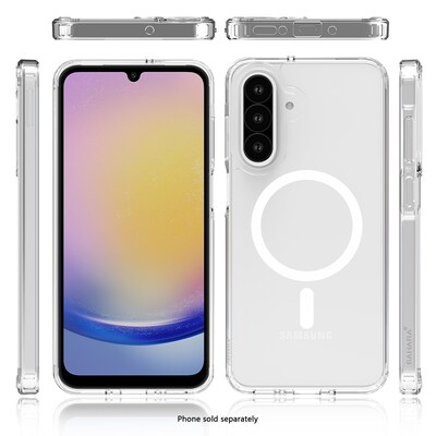 SaharaCase Venture Wallet Case for Galaxy A26 5G, Shock Absorbing, Clear/Scorpion Black (CP00728)