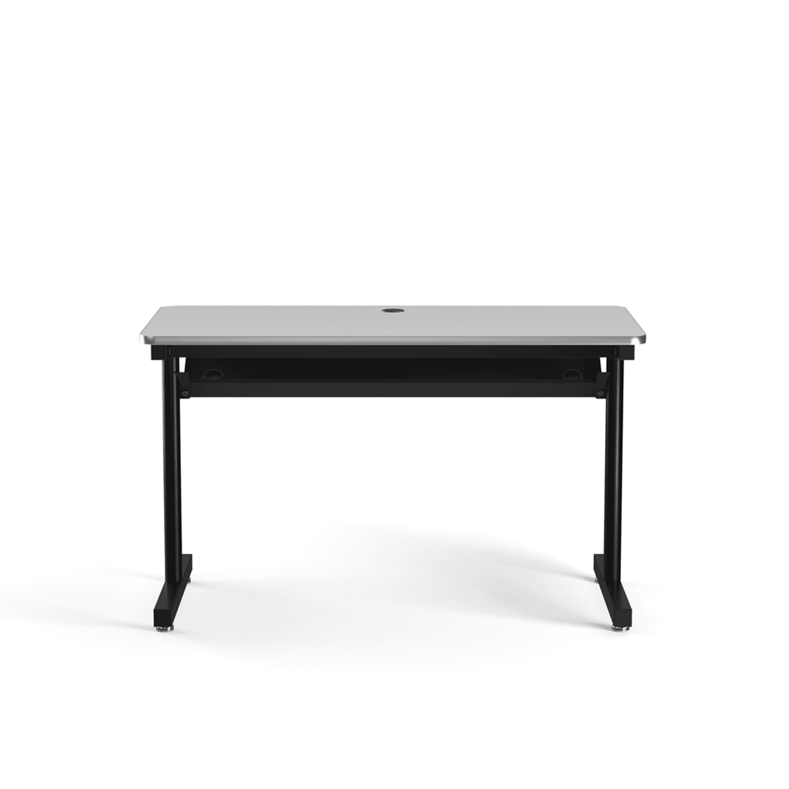 VersaDesk 48W Basic Computer Table, White/Black (BCT4824-BW)