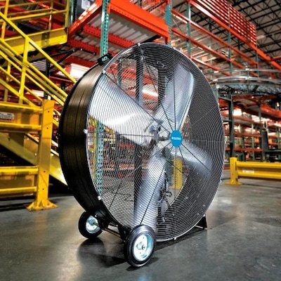 Global Industrial 48 Portable Drum Blower Fan, 19500 CFM, 1-1/2 HP, 1 Phase (600555)