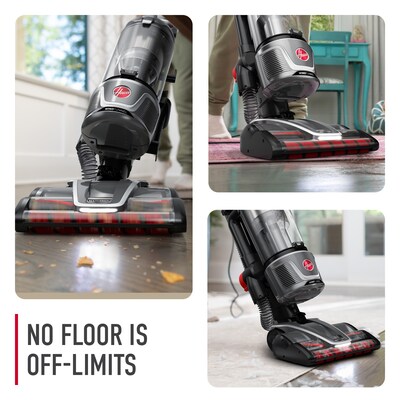 Hoover WindTunnel All-Terrain Dual Brush Roll Upright Vacuum, Bagless, Gray (UH77200V)