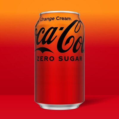 Coca-Cola Zero Sugar Orange Cream Soda, 12 oz., 12 Cans/Pack, 2/Packs (49000558838)