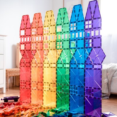 Connetix Magnetic Tiles Rainbow Mega Pack, 212 Pieces (CNTR00212ME)