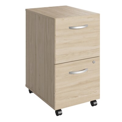 Bush Business Furniture Studio C 2 Drawer Mobile File Cabinet, Natural Elm (SCF116NESU)