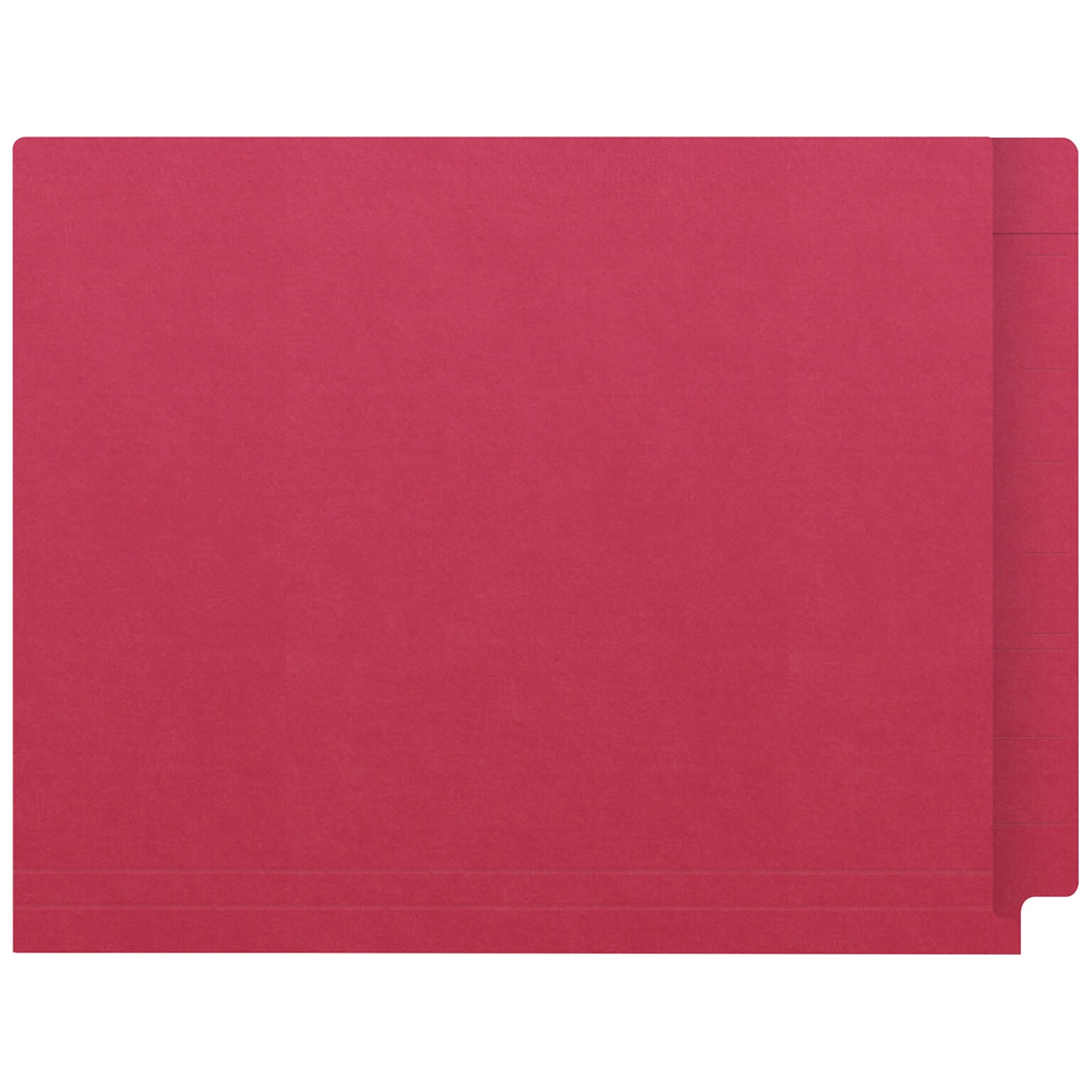 Medical Arts Press Kardex Match Reinforced End Tab File Folder, Straight Cut, Letter Size, Red, 100/Box (S-09482-RED)