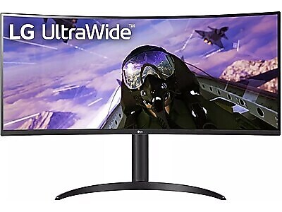 LG UltraWide 34 Curved WQHD 160Hz LED AMD FreeSync Gaming Monitor, HDR10, Black (34BP65C-B)