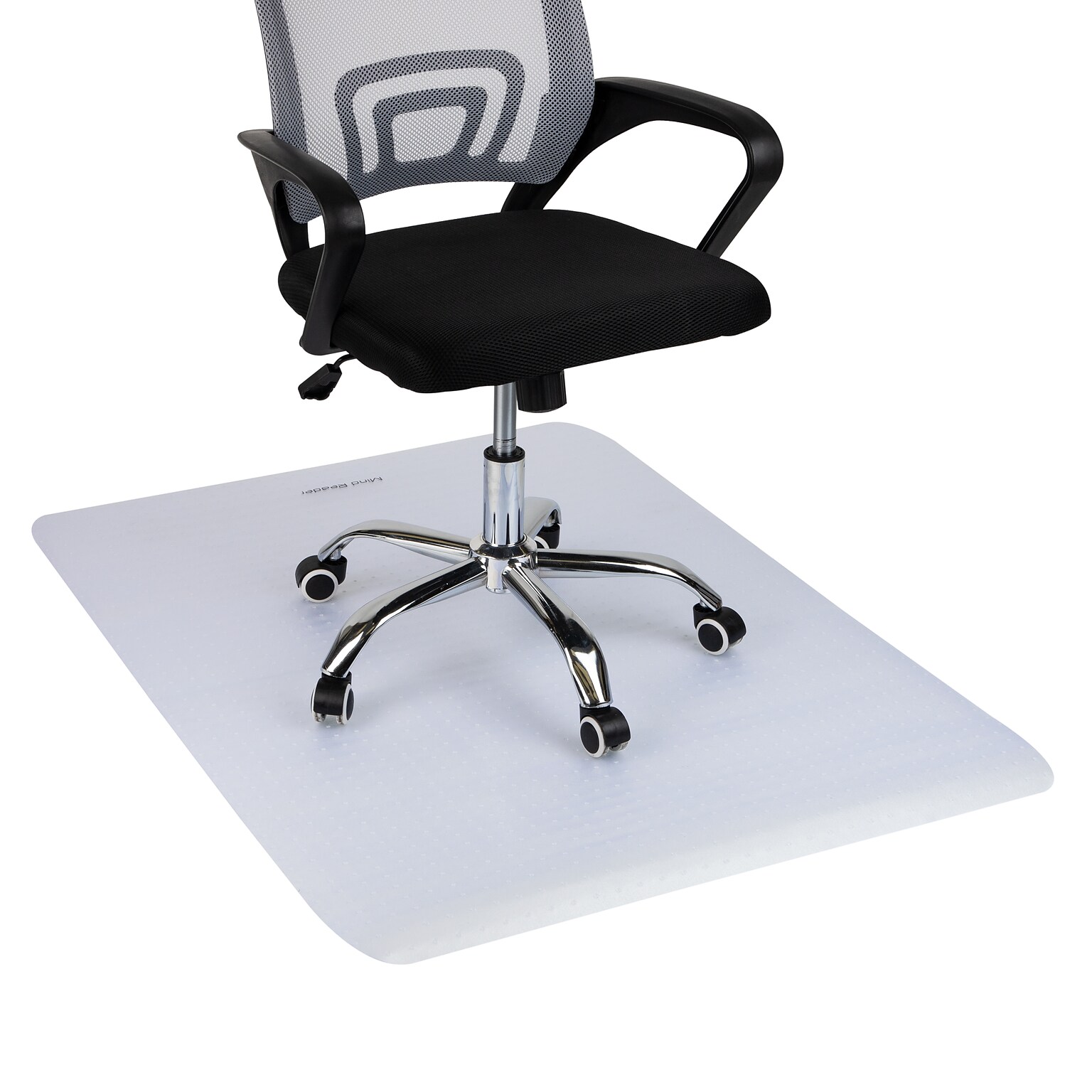 Mind Reader Carpet Chair Mat, 35 x 47, Low-Pile, Clear (OFFCREC-CLR)