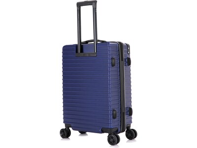 DUKAP Tour 20" Hardside Carry-On Suitcase, 4-Wheeled Spinner, TSA Checkpoint Friendly, Blue (DKTOU00S-BLU)