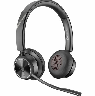 Poly Savi 7300 Office Wireless Noise Canceling Stereo Phone & Computer On-Ear Headset, MT Certified