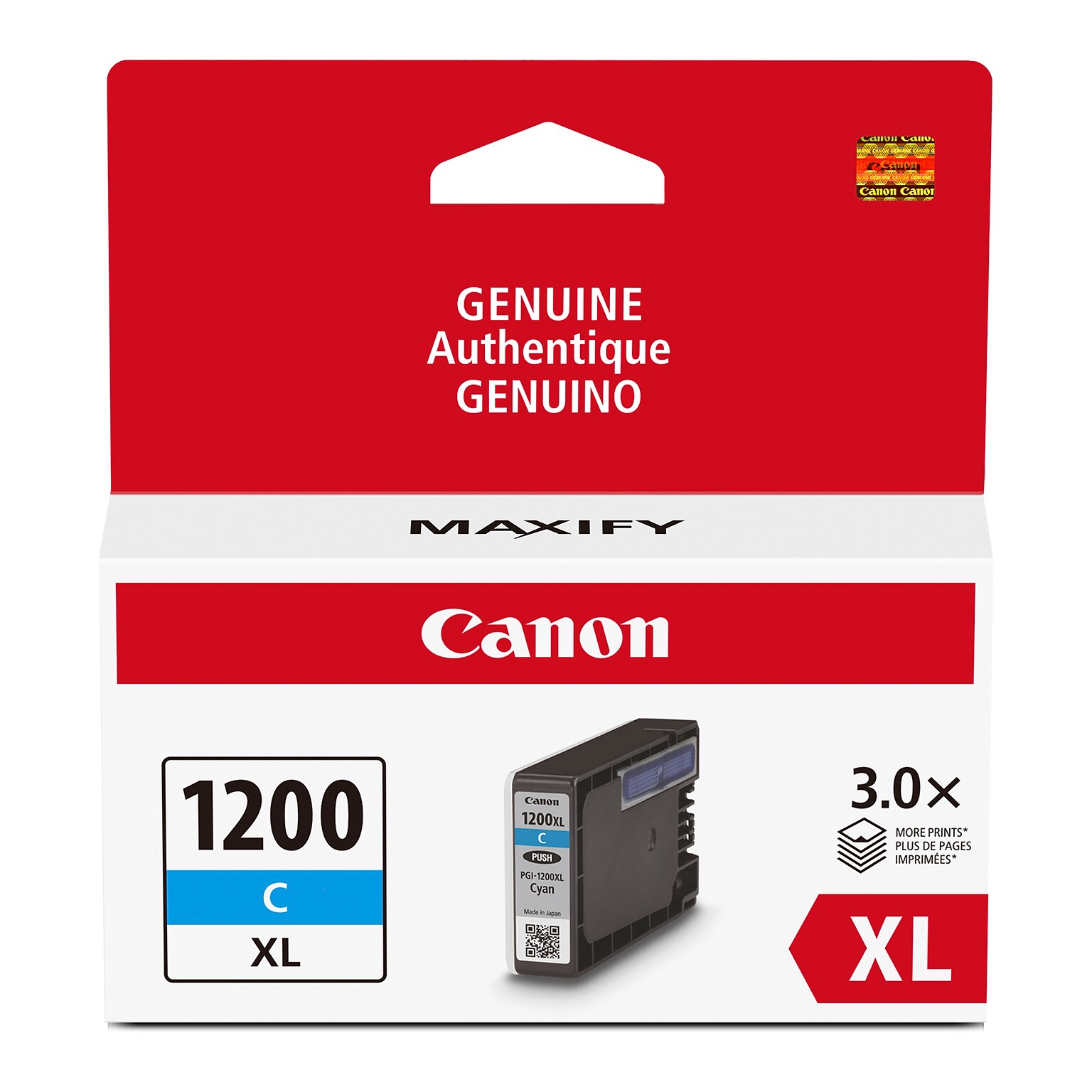 Canon PGI-1200 XL Cyan High Yield Ink Cartridge  (9196B001)