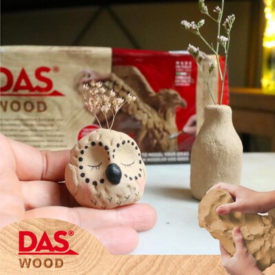 DAS Modeling Clay Air Hardening, Wood, 700g, 3/Bundle (DASF348800-3)