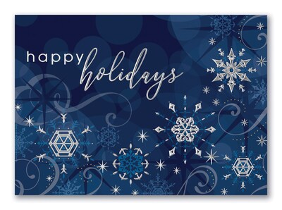 Custom Sparkling Holidays Cards, with Envelopes, 7 7/8 x 5 5/8  Holiday Card, 25 Cards per Set