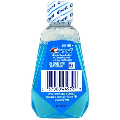 Crest Pro-Health Multi-Protection Mouthwash, 1.22 oz Travel Size Bottle, 18 Bottles/Bag, 12 Bags/Carton