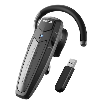 Delton 87X Wireless Single-Ear Bluetooth Computer Earbud, Black (DBH87X)