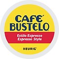 Cafe Bustelo Espresso Coffee, Keurig® K-Cup® Pods, Dark Roast, 96/Carton (10074471112668)