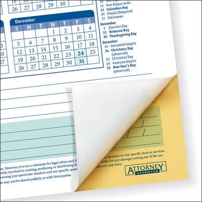 ComplyRight 2027 Time Off Request and Approval Form, 2-Part, 50 Forms/Pack (A0030)
