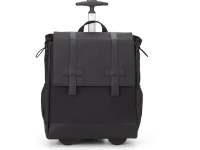 Francine Collection Wheels Up Laptop Backpack, Black (BKBUDGRL_SM)