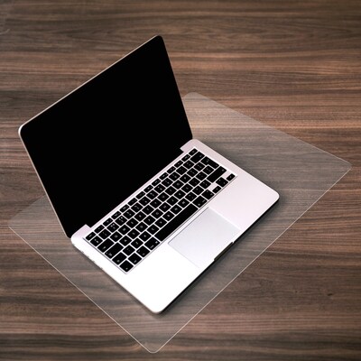 Floortex Desktex Anti-Slip Polycarbonate Desk Pad, 22" x 17", Clear (NCDMFLPS0003)