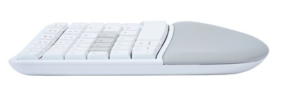 Kinesis mWave Mechanical Wireless Keyboard, Tactile Switch, White (KB150M-TAC)