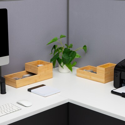 Mind Reader Desk Organizer Set, Brown, 7 Pieces (SLIDORGBM7-BRN)