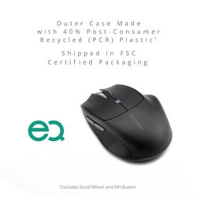 Kensington Pro Fit Ergo MY435 EQ Wireless Mouse, Black (K72501NA)