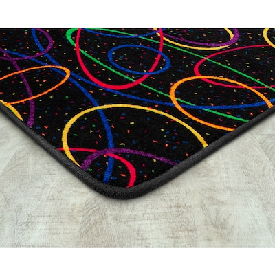 Joy Carpets Looped Nylon 12 x 6 Machine Tufted Rug, Fluorescent (450R)